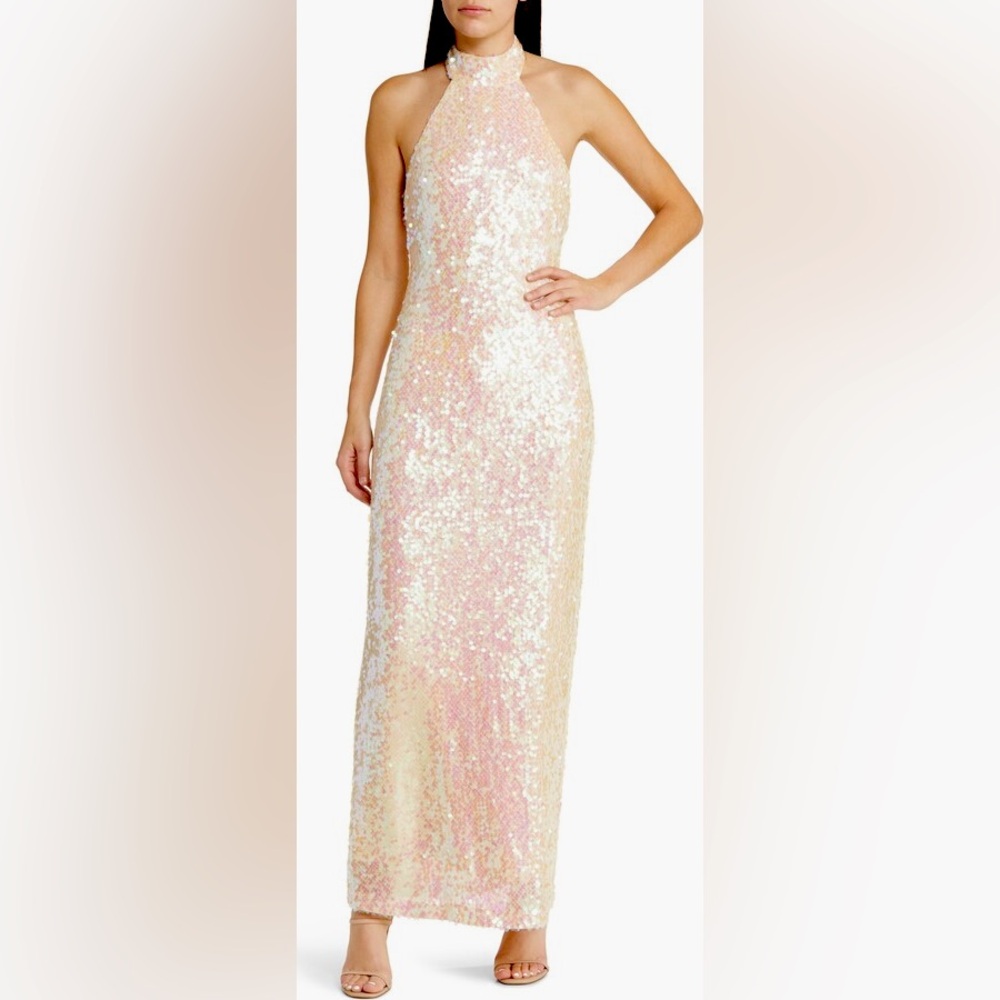 [WAYF] The Aria Sequin Mock Neck Gown